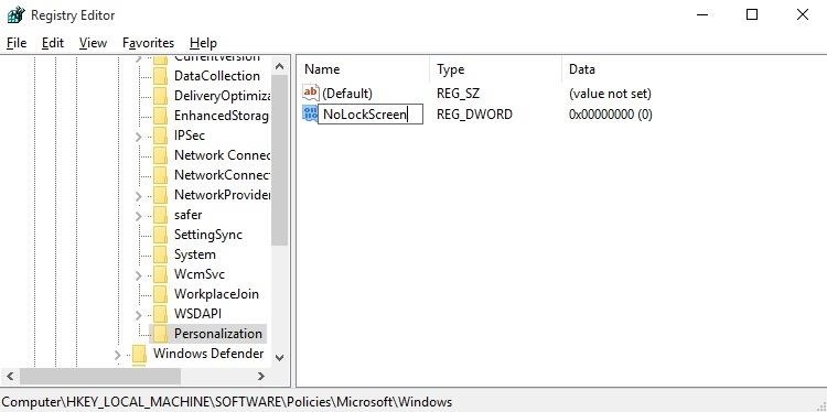 How to Disable the Lock Screen on Windows 10