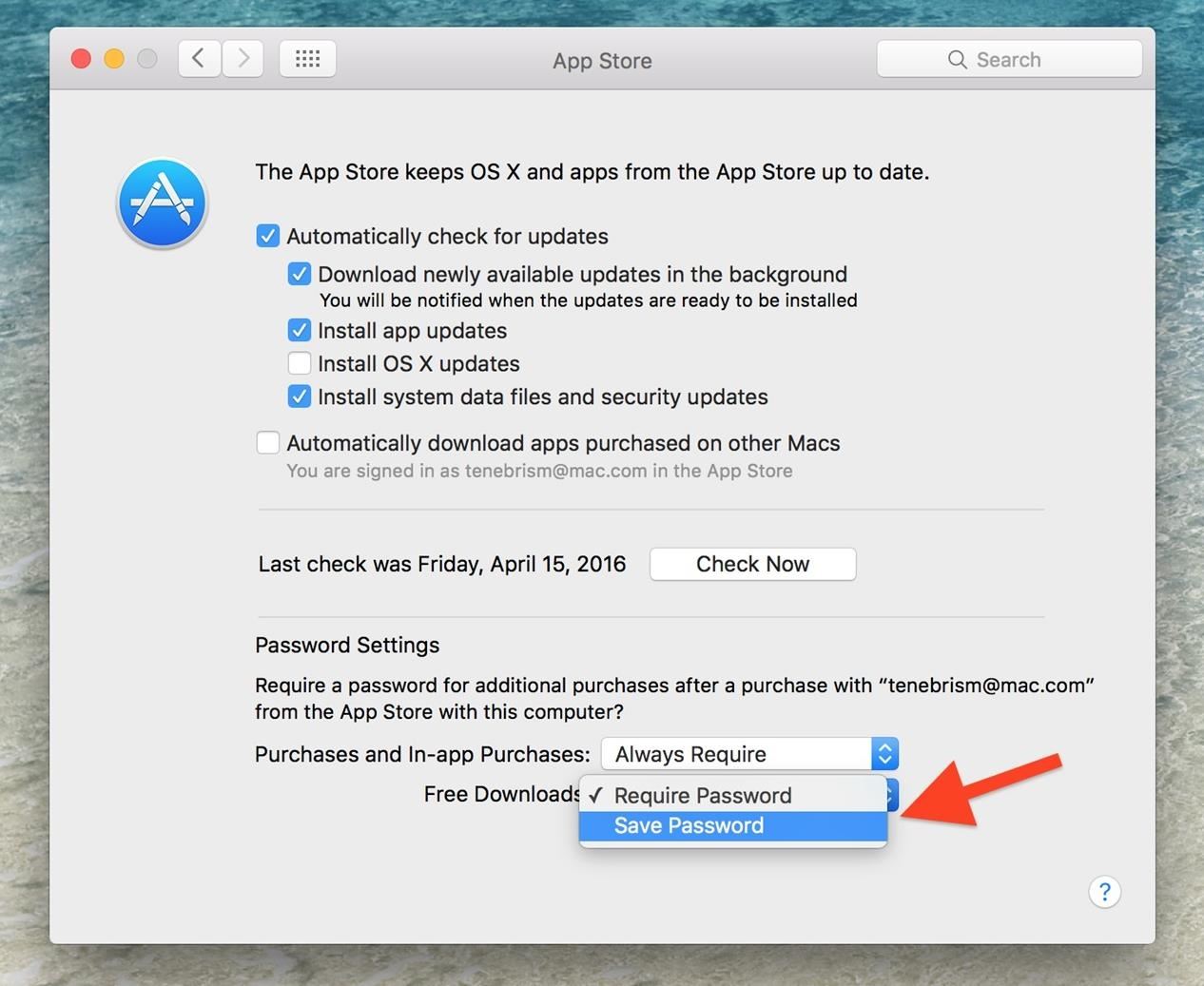 Disable Password Prompts When Downloading Free Apps in the Mac App Store