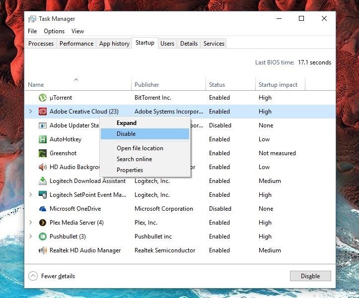 How to Disable Startup Programs in Windows 10