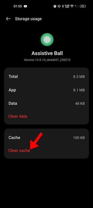 Clear Cache