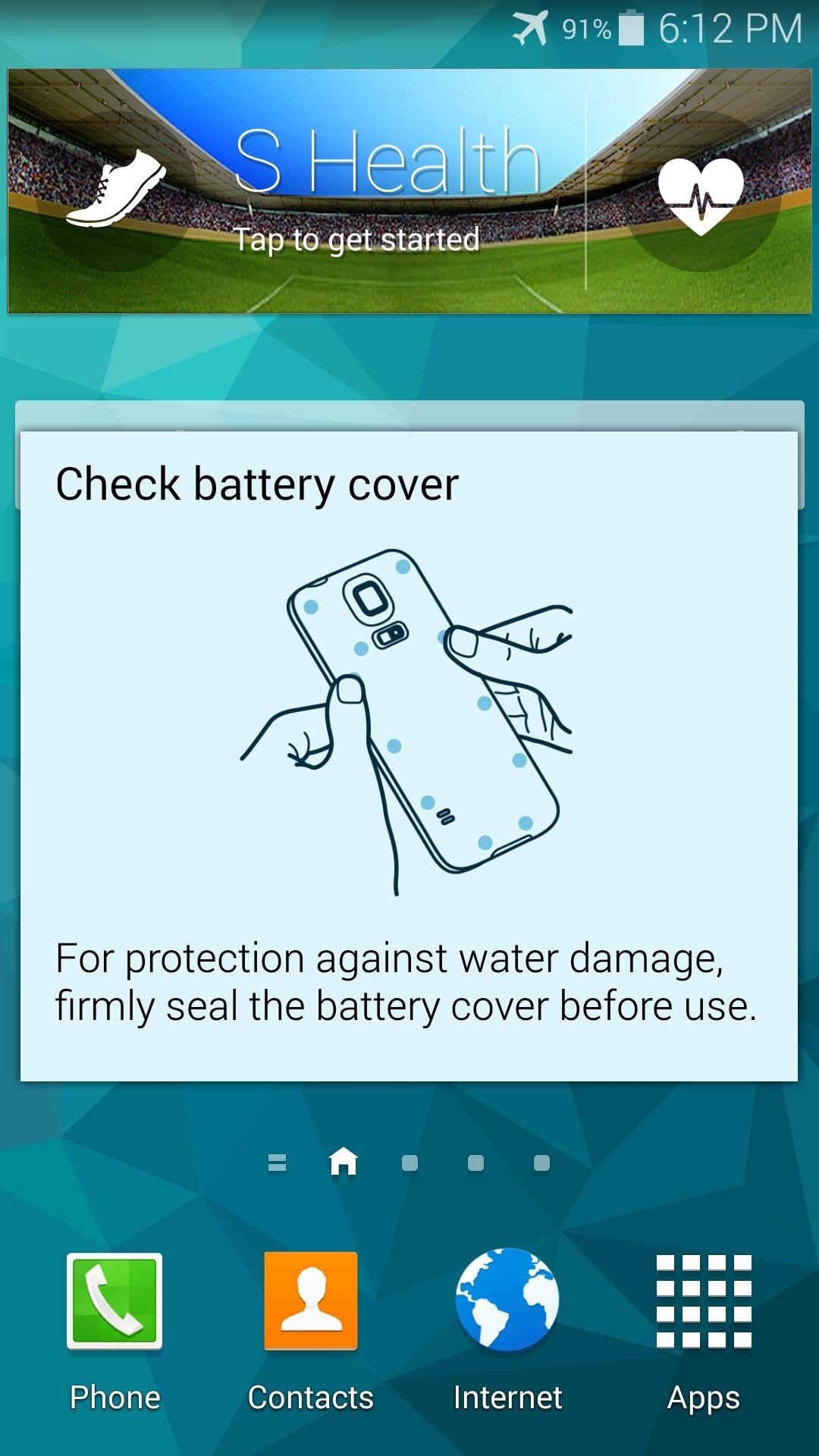 How to Disable Those Annoying "Water Damage" Popup Reminders on Your Galaxy S5