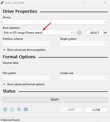 Disk or ISO image