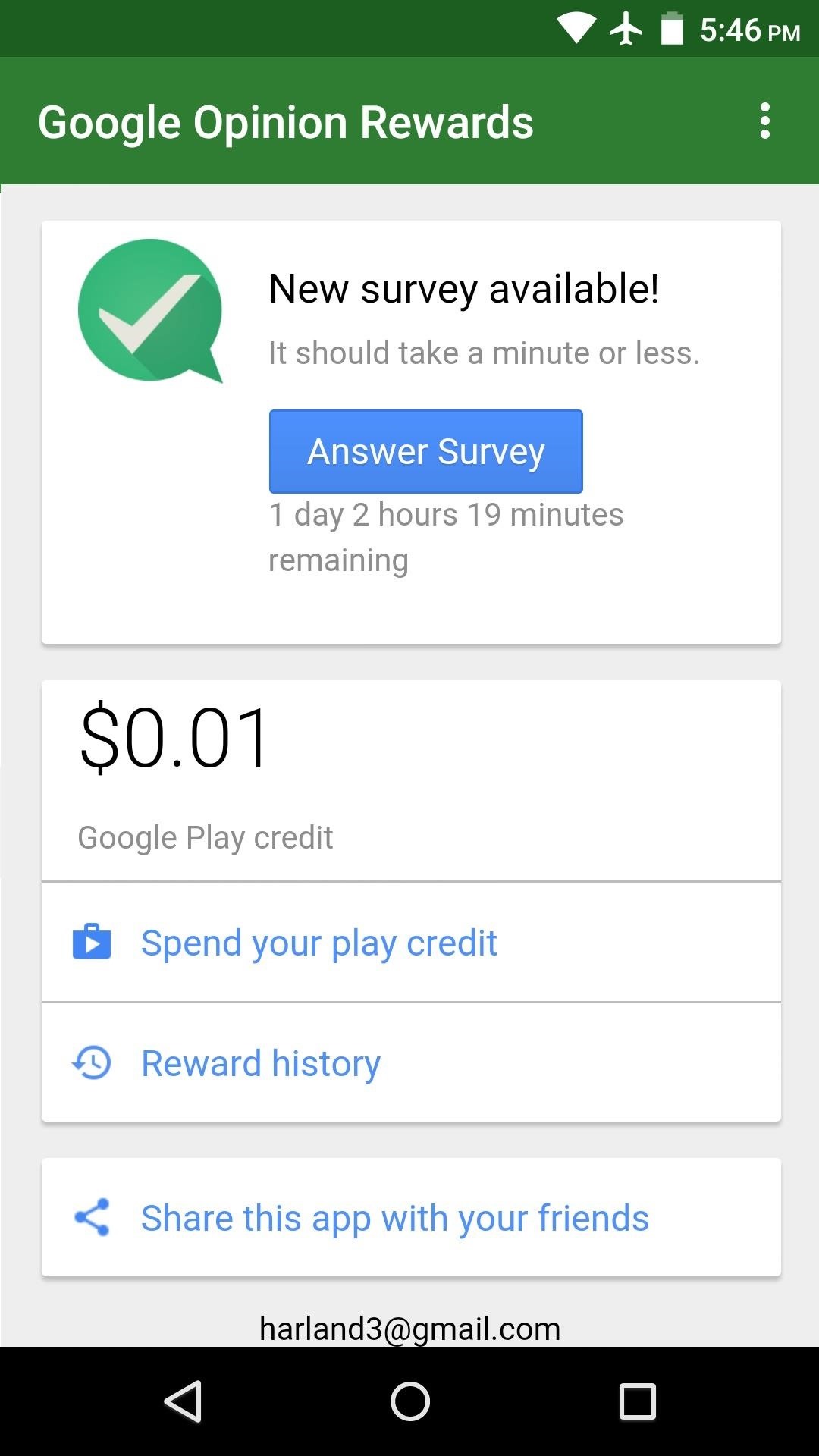 How to Earn Free Google Play Credits on Android by Filling Out Surveys