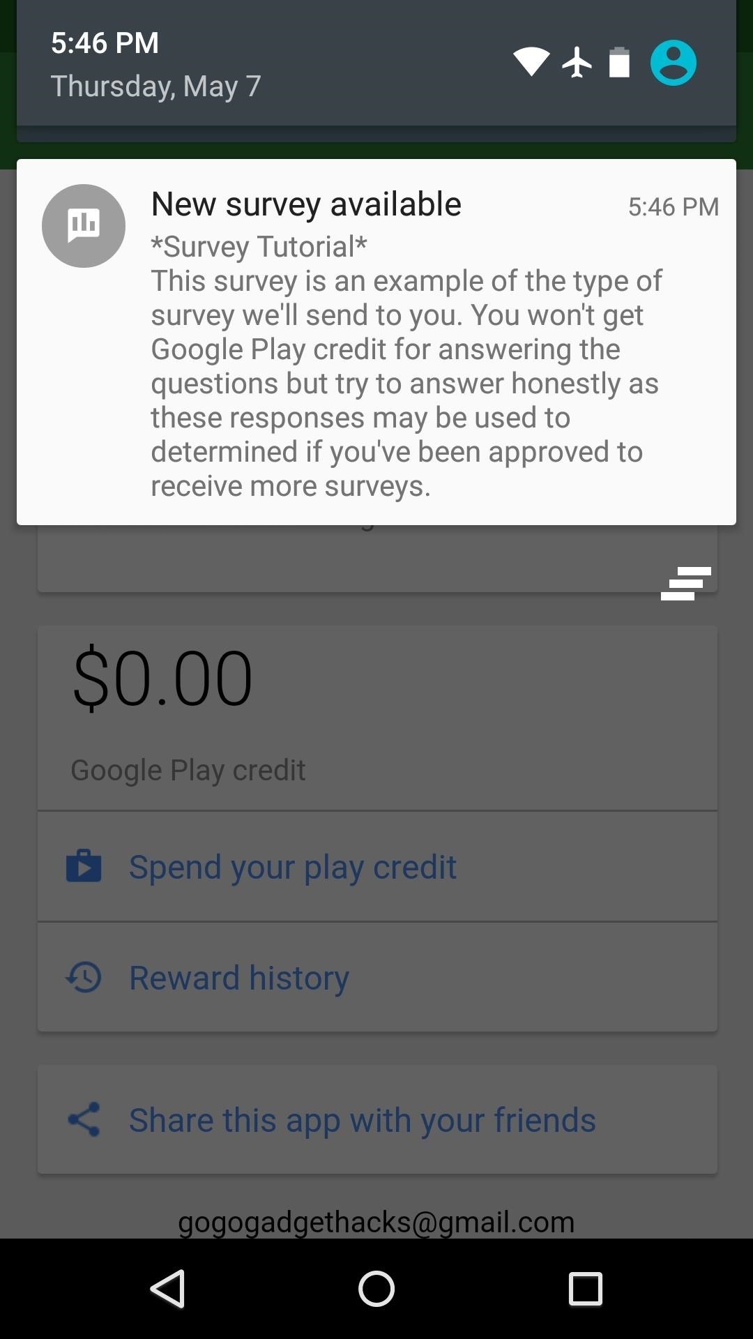 How to Earn Free Google Play Credits on Android by Filling Out Surveys