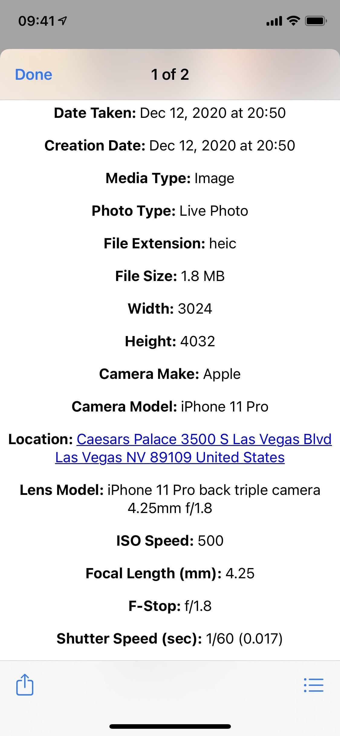 The Easiest Way to View Exif Metadata for Photos on Your iPhone