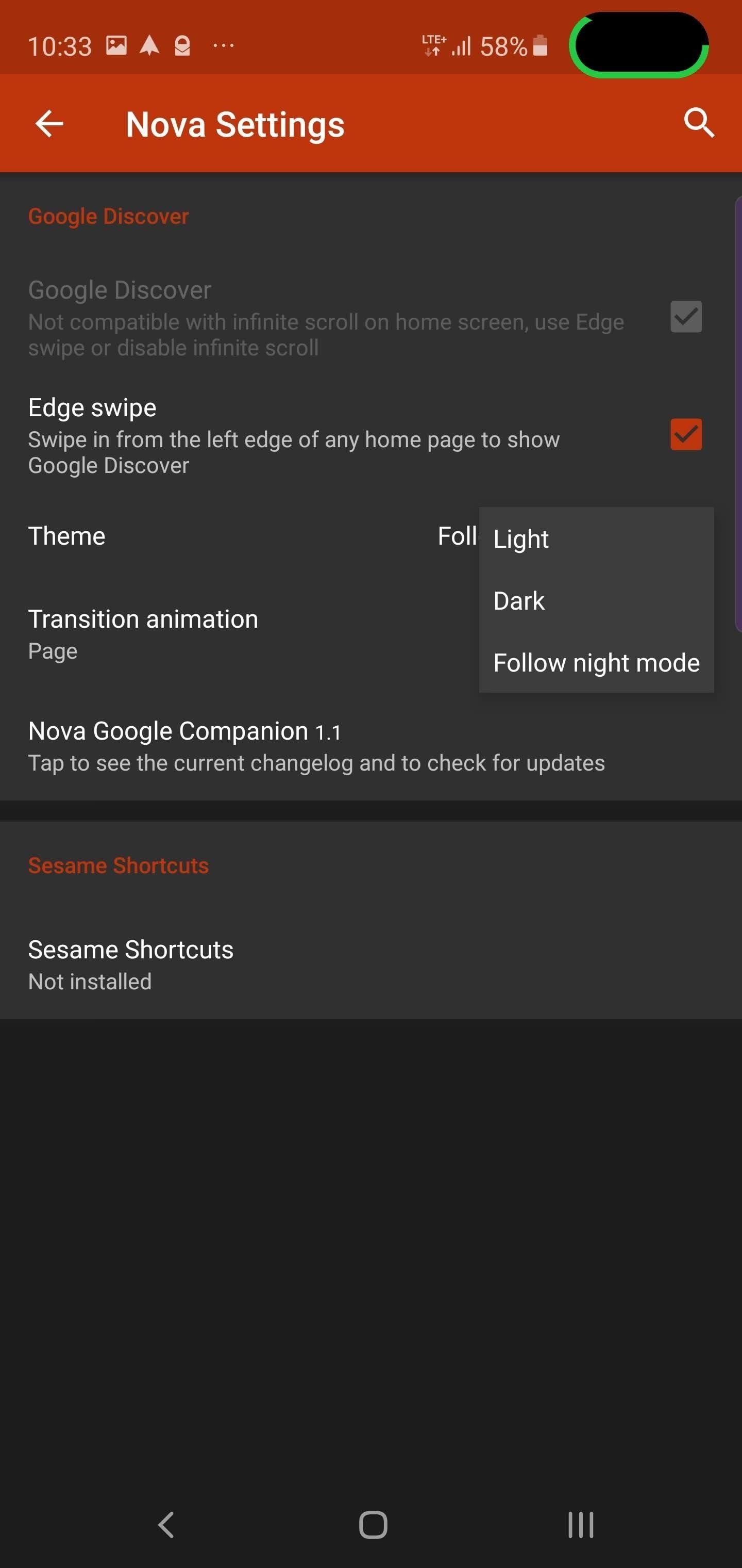 How to Enable Dark Mode in the Google Feed on Nova Launcher