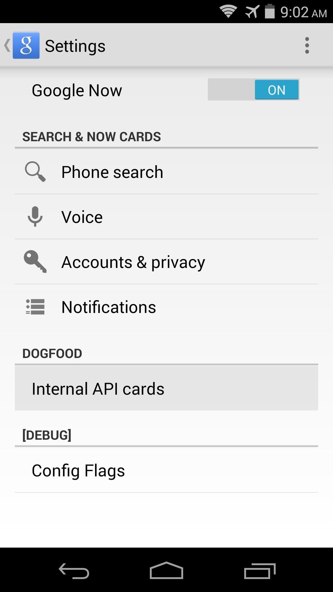 How to Enable Experimental Cards in Google Now for Android