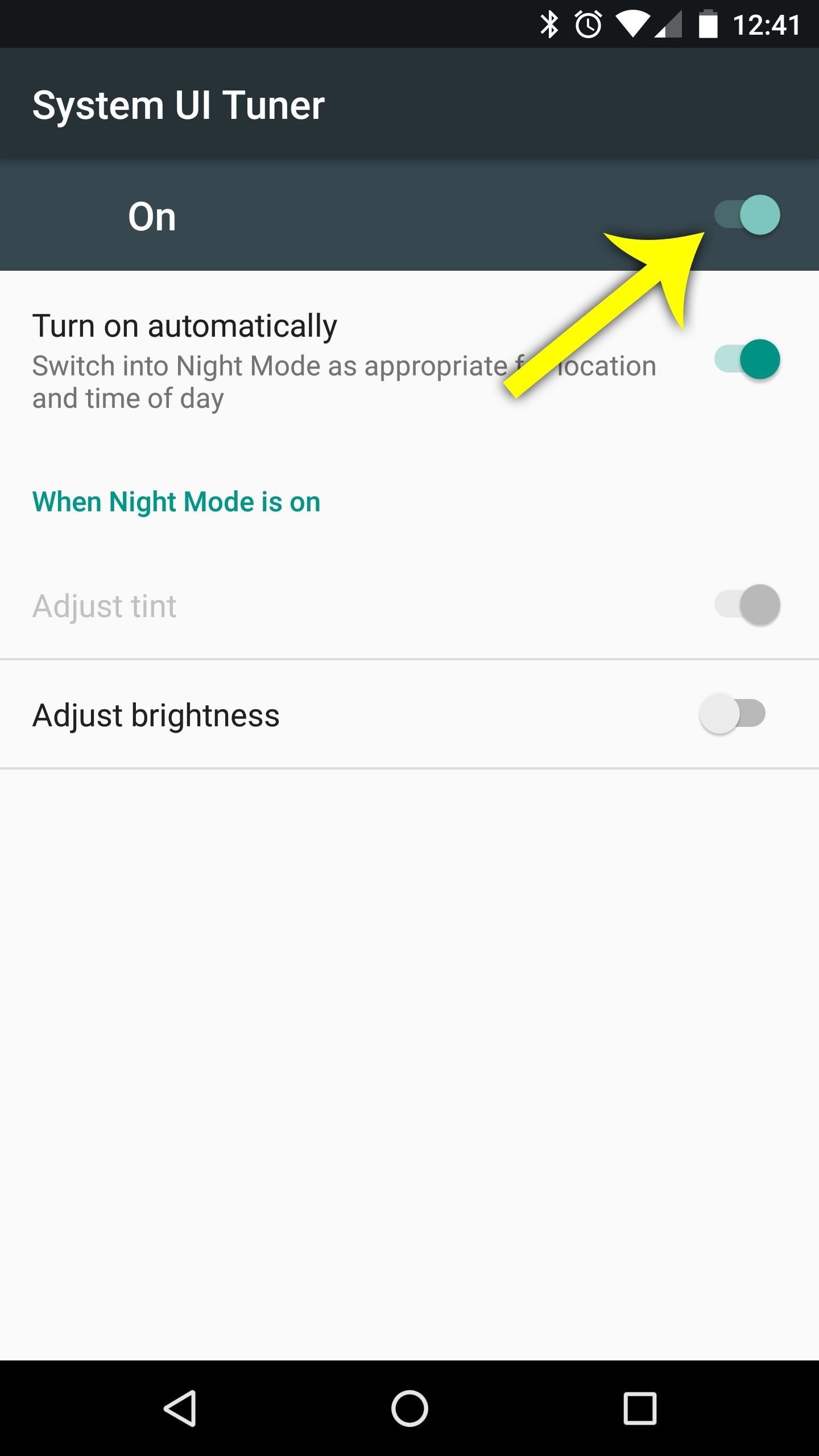 How to Enable the Hidden 'Night Mode' Setting on Android 7.0 Nougat