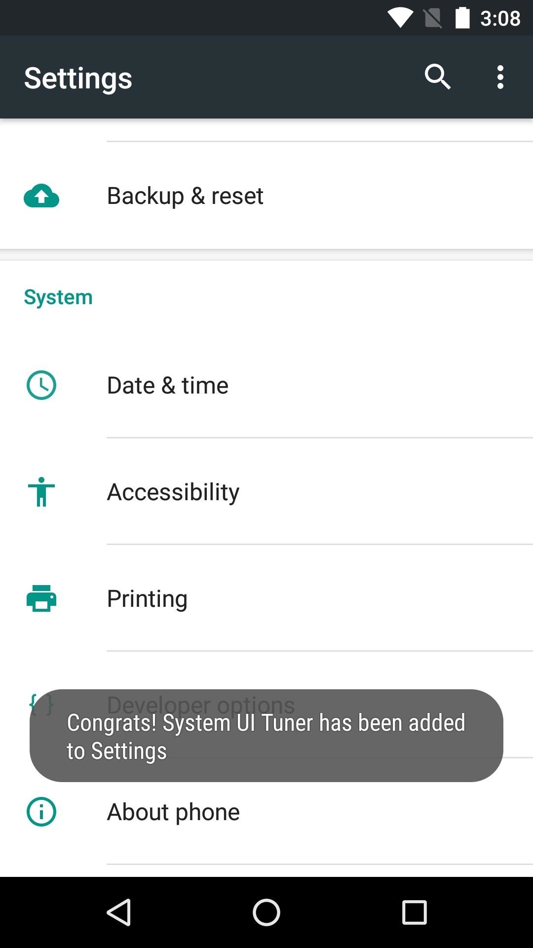 How to Enable the Hidden System UI Tuner Menu in Android Marshmallow