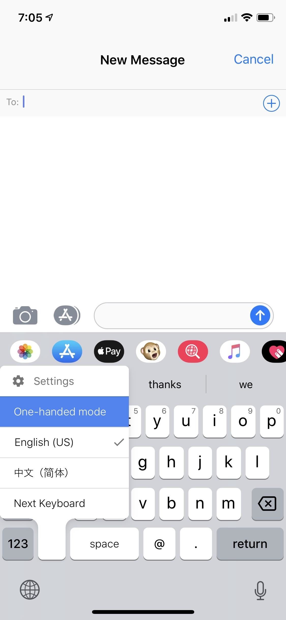 How to Enable One-Handed Typing on Your iPhone's Stock Keyboard