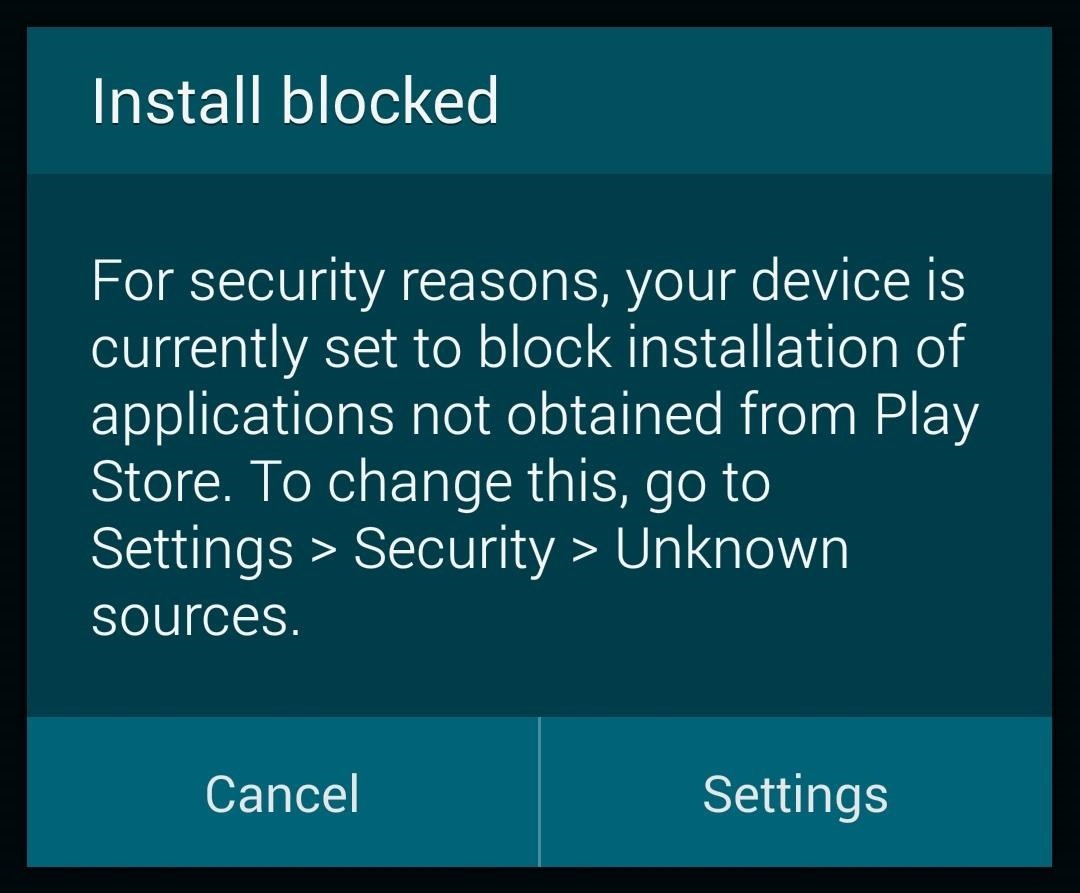 How to Enable "Unknown Sources" So You Can Download Third-Party Apps to Your Galaxy S5