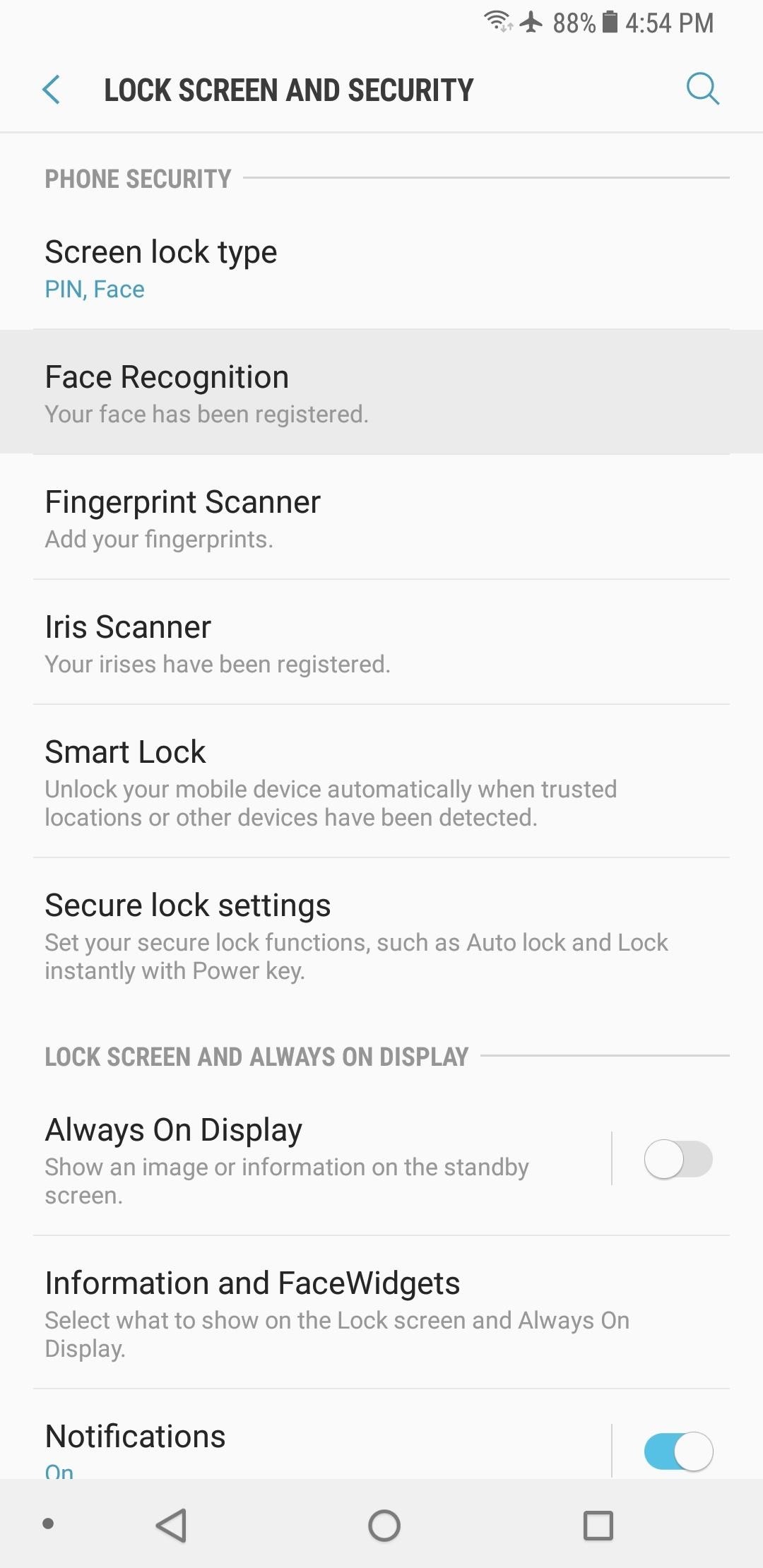 Everything You Need to Disable on Your Galaxy S8 or S8+ for Privacy & Security