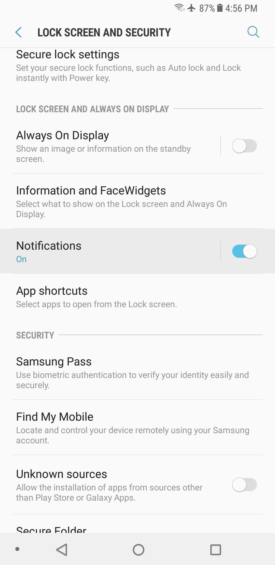 Everything You Need to Disable on Your Galaxy S8 or S8+ for Privacy & Security