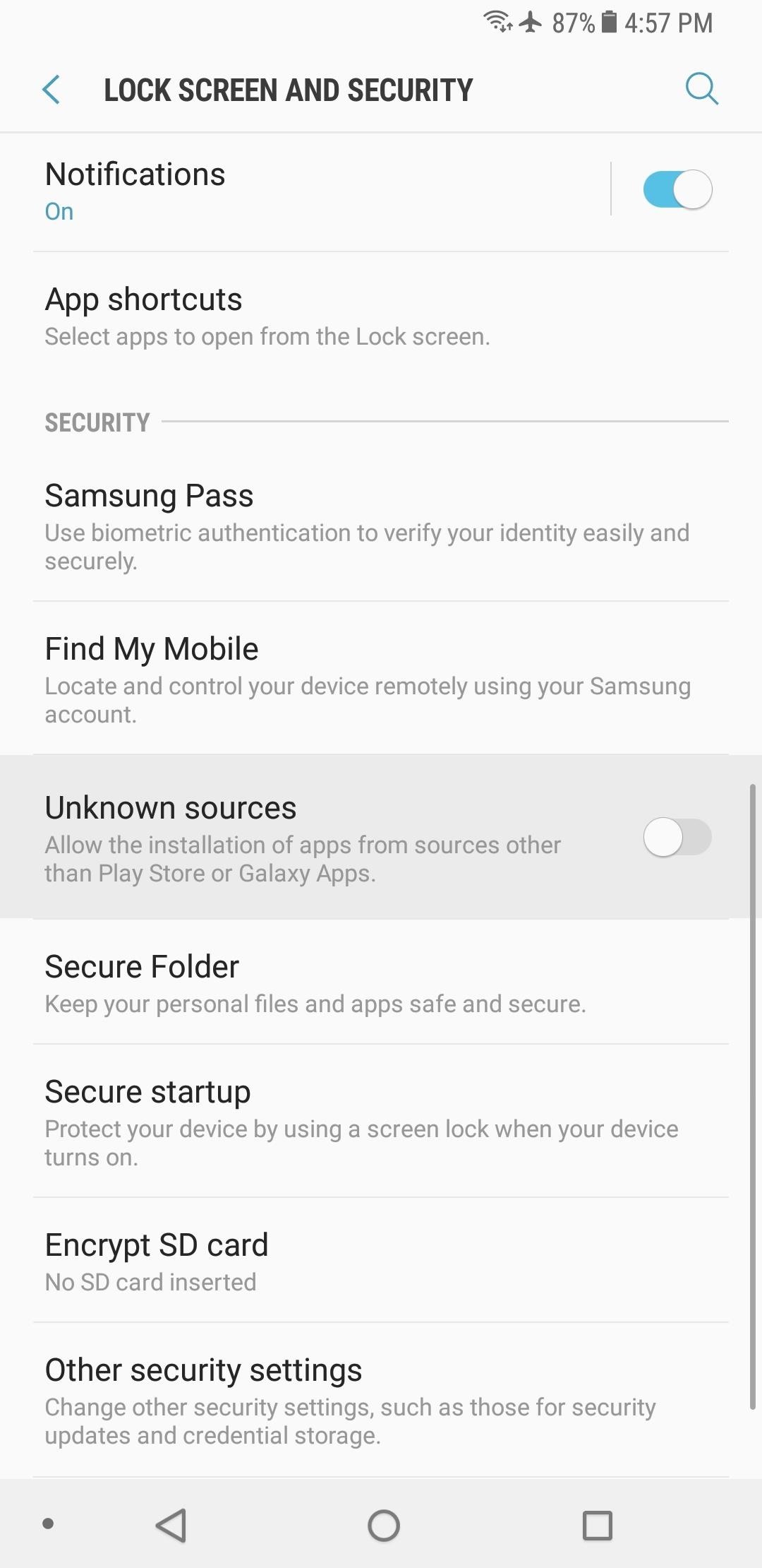 Everything You Need to Disable on Your Galaxy S8 or S8+ for Privacy & Security