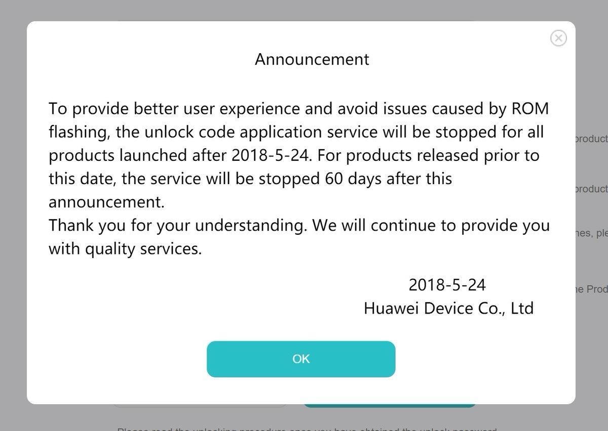 The Experiment Is Over — Huawei Will No Longer Help Users Unlock Their Bootloaders