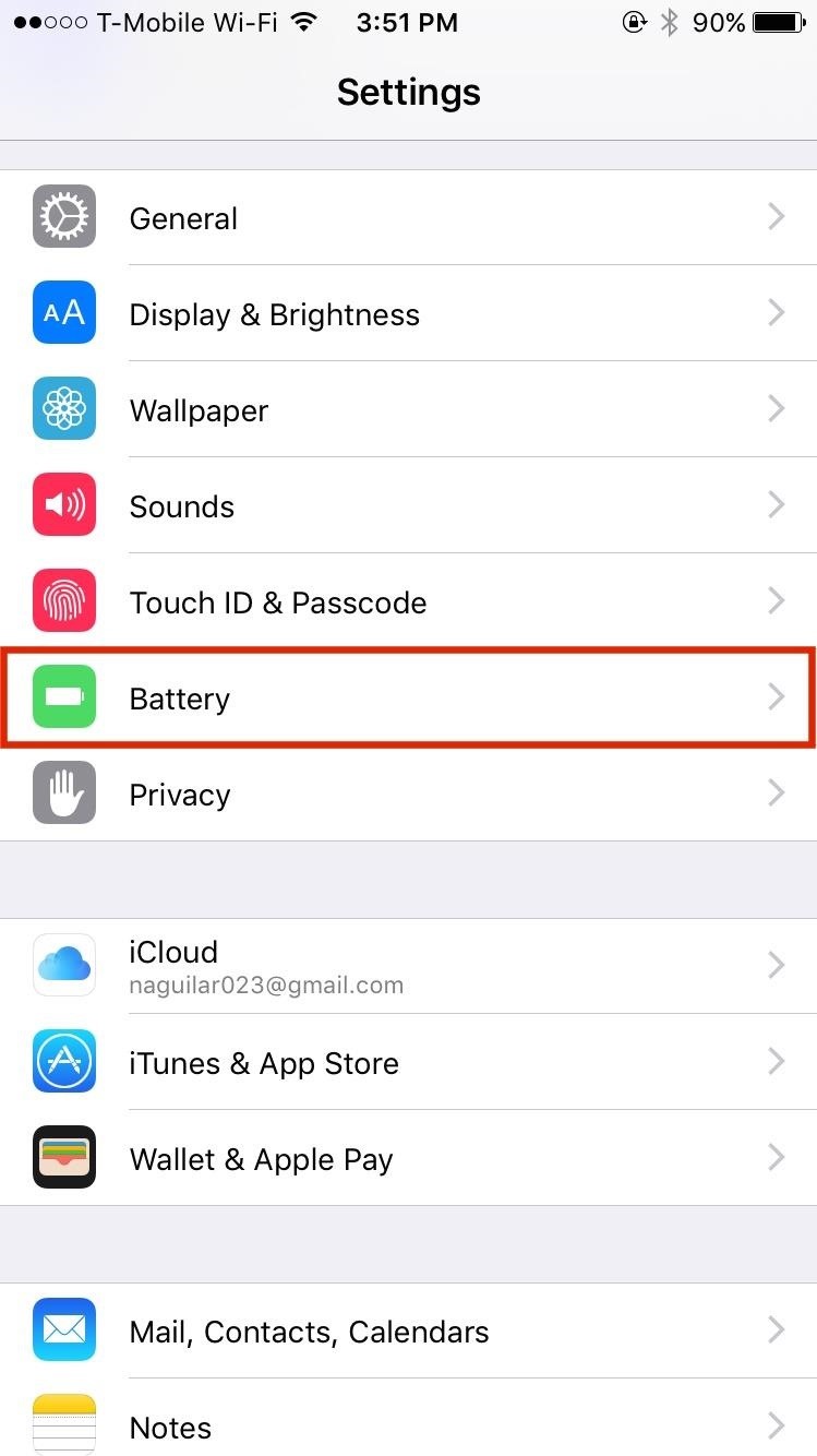 Extend Your iPhone's Battery Life by 3 Hours Using Low Power Mode in iOS 9