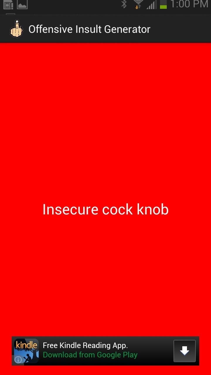 This Extremely Offensive Insult Generator Dishes Out Disses for You on Your Galaxy Note 2