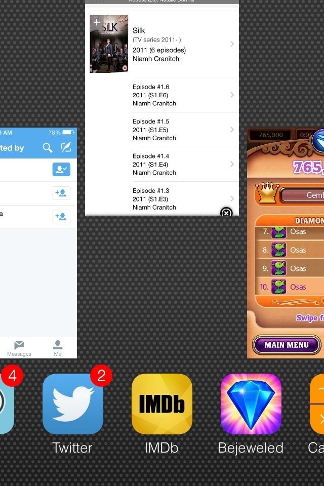 The Fastest Way to Roll Through Multitasking Cards in iOS 7.1