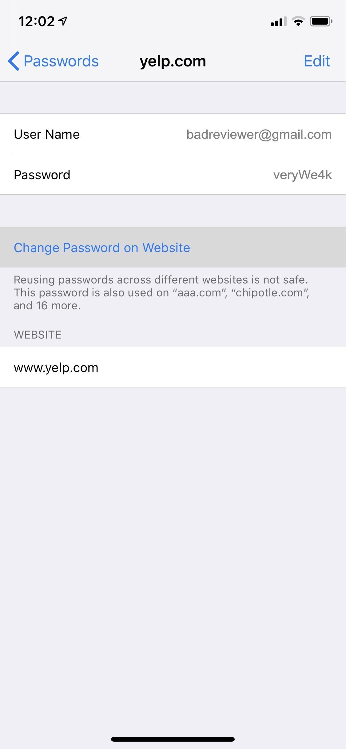 How to Find & Change Weak Reused Passwords to Stronger Ones More Easily in iOS 12