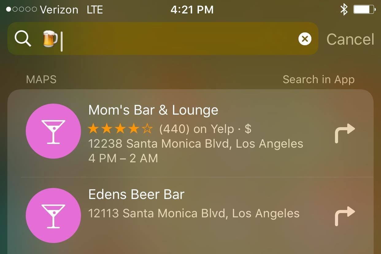 Find Nearby Beer by Emoji on Your iPhone