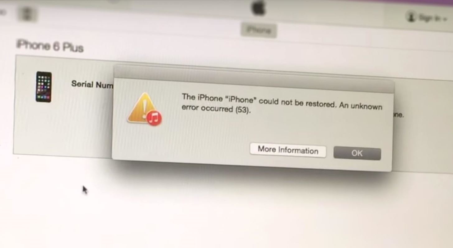 How to Fix 'Error 53' on Your Bricked iPhone