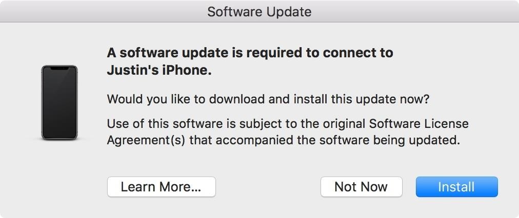 How to Fix the 'Software Update Is Required to Connect to Your iPhone' Warning on Your Mac