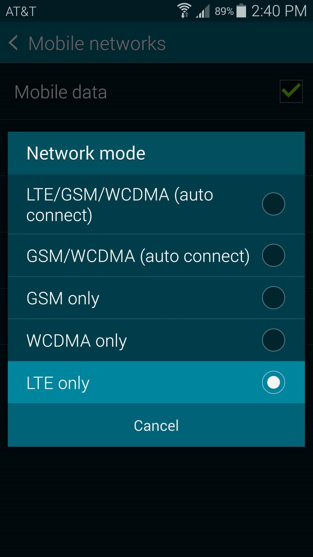 How to Force an LTE-Only Connection on Your Samsung Galaxy S5