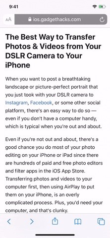 Force Safari to Automatically Show Reader View for Specific Websites on Your iPhone