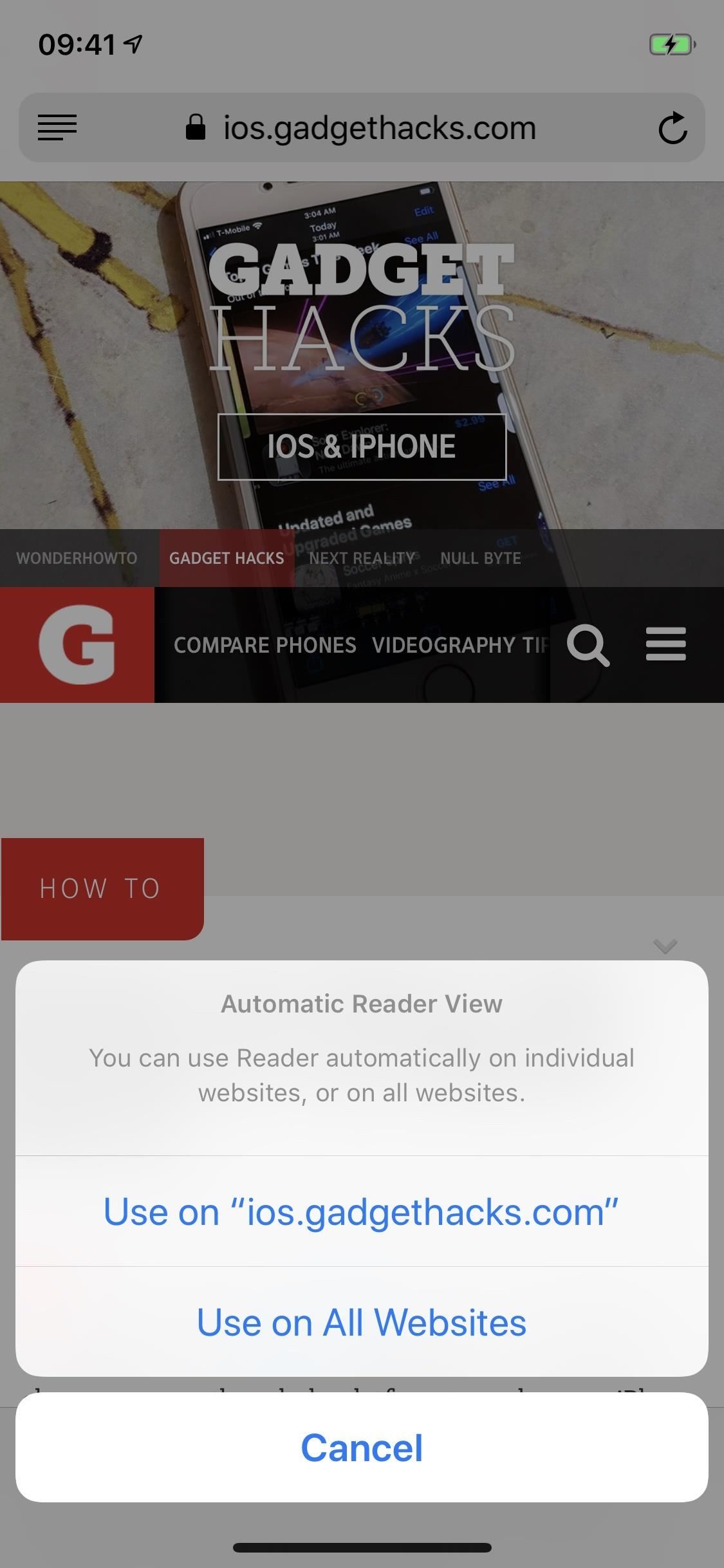 Force Safari to Automatically Show Reader View for Specific Websites on Your iPhone