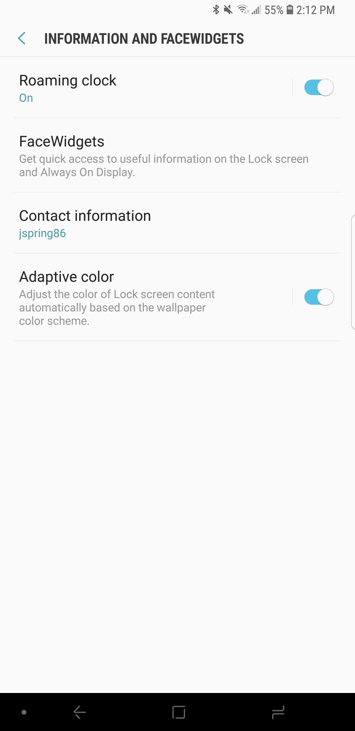 Galaxy S8 Oreo Update: Lock Screen Clock Now Matches Wallpaper Color