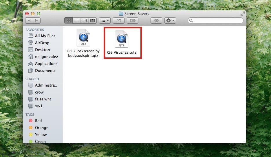 How to Get Apple's RSS Visualizer Back as a Screensaver in Mac OS X 10.8 & Higher