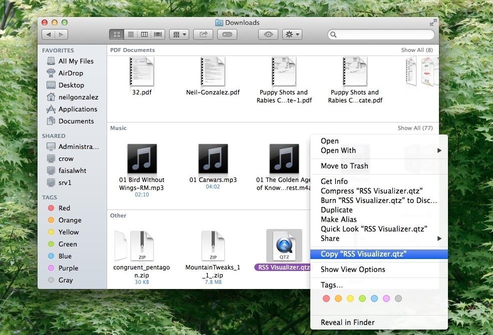 How to Get Apple's RSS Visualizer Back as a Screensaver in Mac OS X 10.8 & Higher