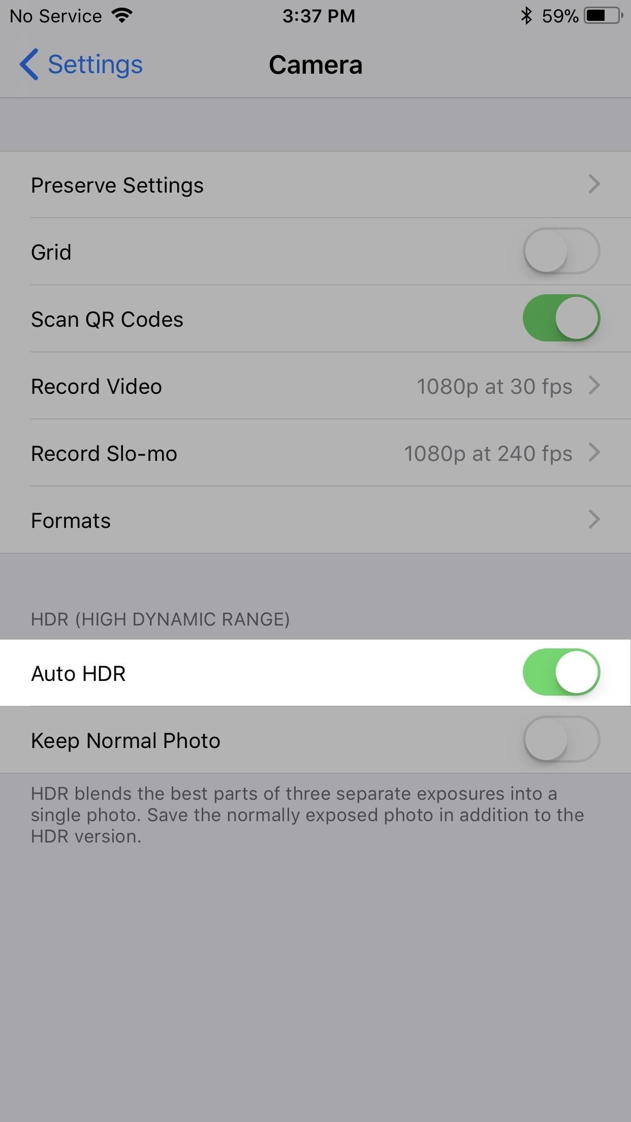 How to Get Back the Camera's Missing HDR Button on Your iPhone 8 or 8 Plus