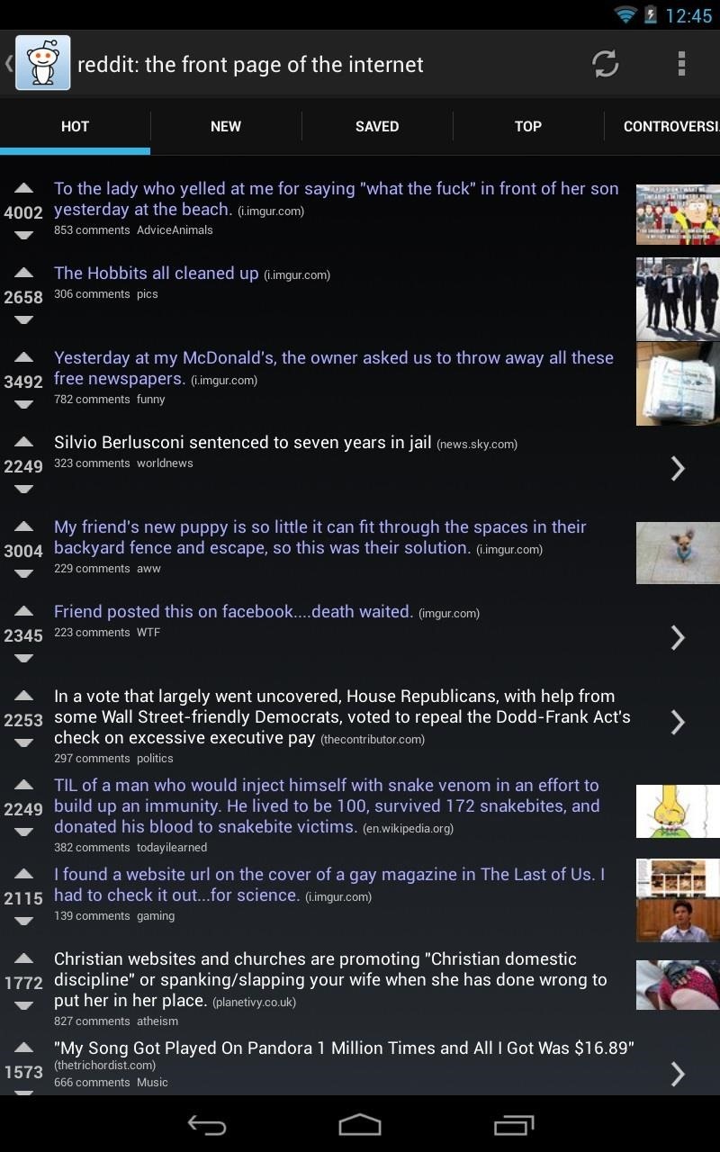 How to Get the Best Reddit Experience on Your Nexus 7 Tablet (Or Any Other Android Tablet)