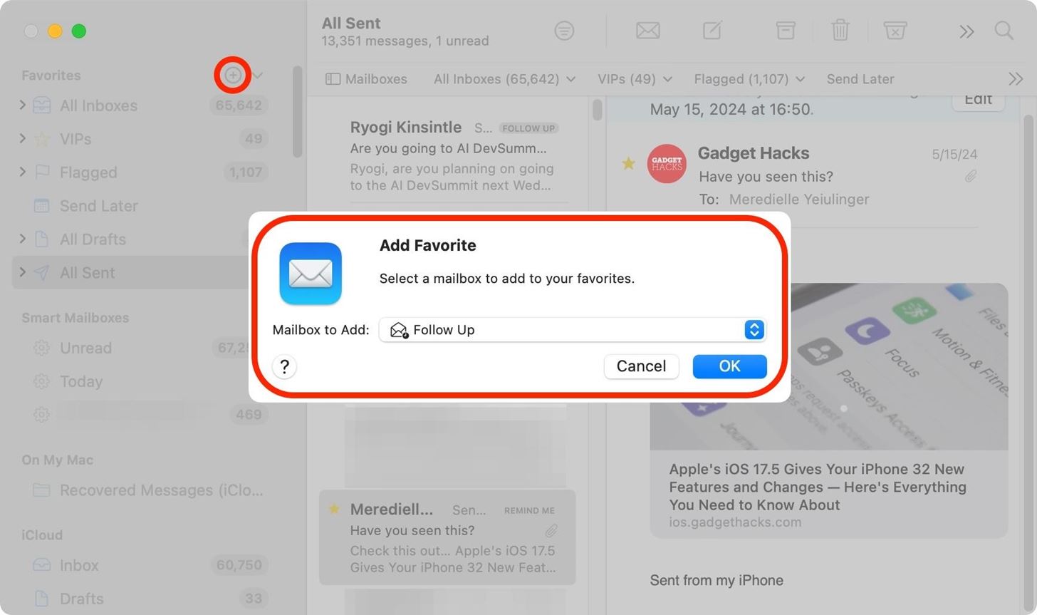 Get Follow-Up Reminders in Apple's Mail App to Get Answers to Important Questions You Forgot You Sent