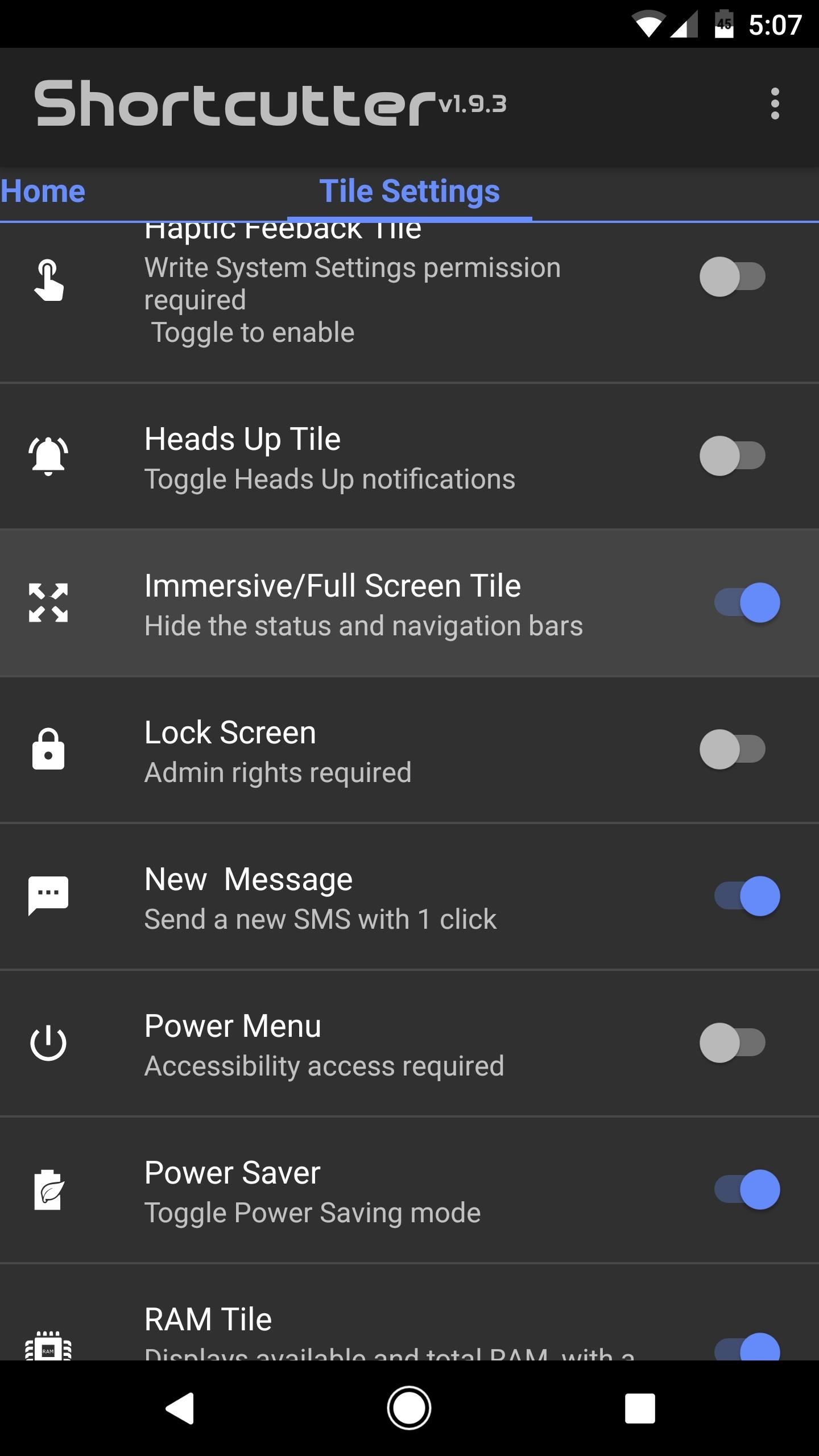 Get an Immersive Mode Quick Settings Tile on Any Nougat Device — No Root Needed