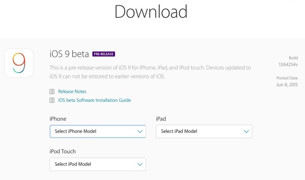 How to Get iOS 9 Beta on Your iPhone or iPad Right Now