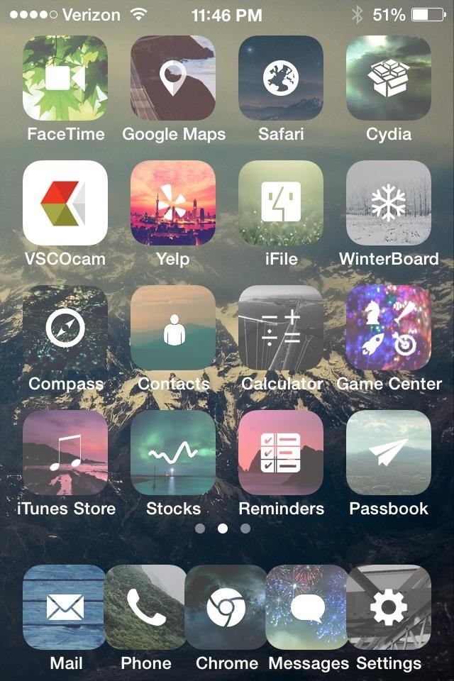 How to Get Majestic App Icons on Your iPhone with This iOS 7 Winterboard Theme