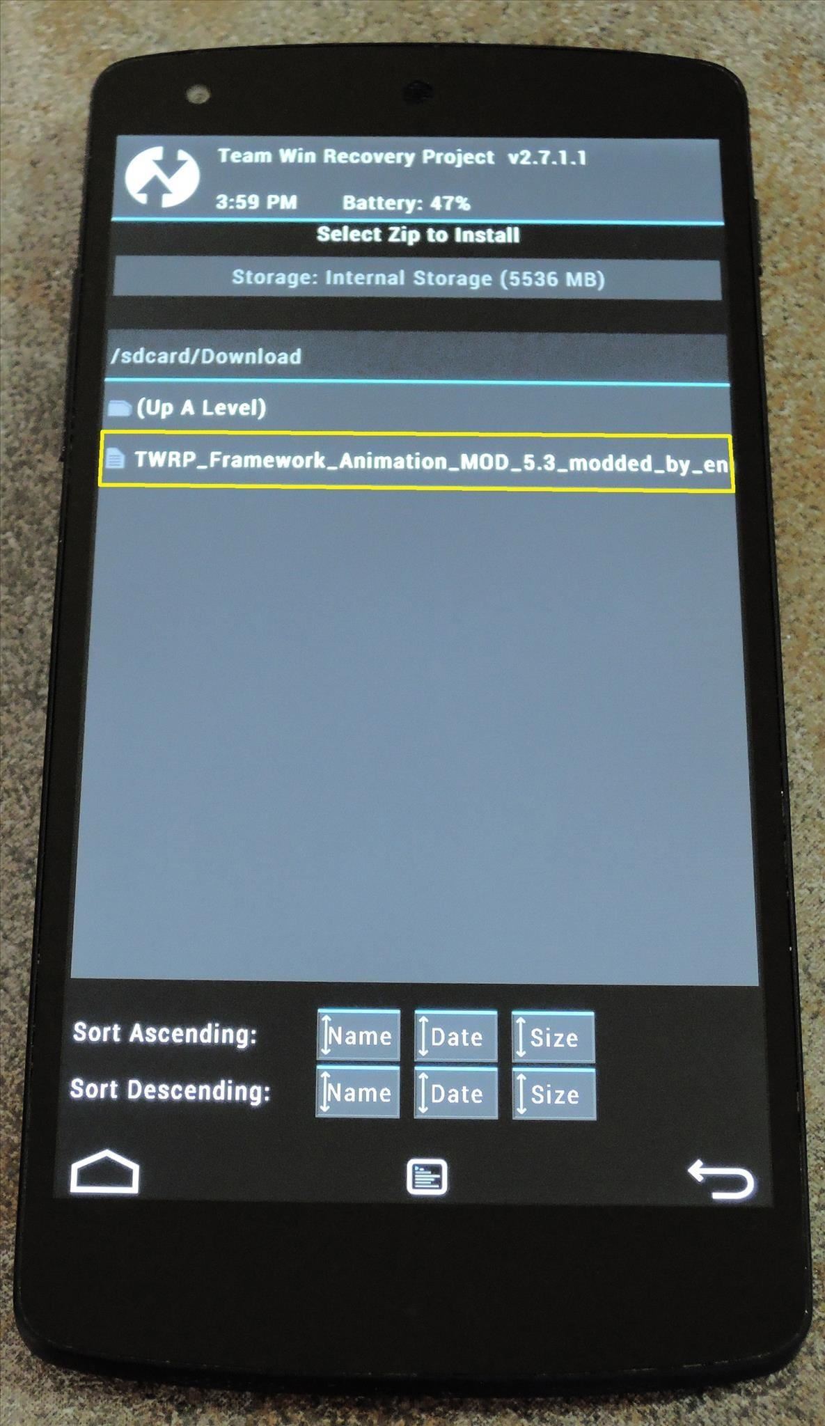 How to Get New Transition Animations on Your Nexus 5