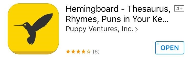 Get Rhymes, Puns, & Synonyms Right from Your iPhone or iPad's Keyboard