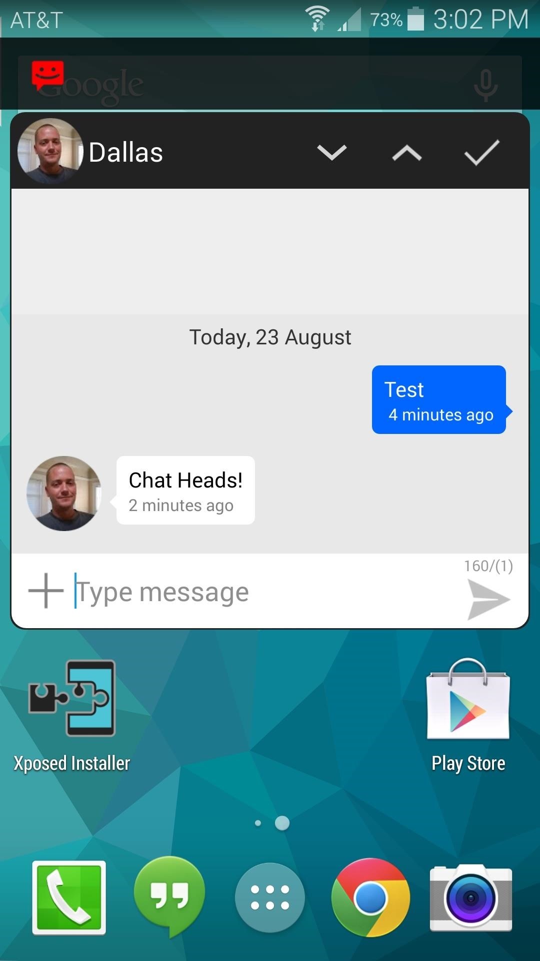 Get Text Messages in Facebook-Style "Chathead" Bubbles