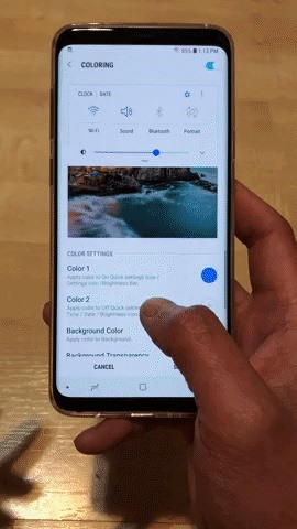 How to Get a Transparent Quick Settings Panel on Your Galaxy S8 or S9