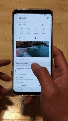 How to Get a Transparent Quick Settings Panel on Your Galaxy S8 or S9