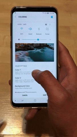 How to Get a Transparent Quick Settings Panel on Your Galaxy S8 or S9