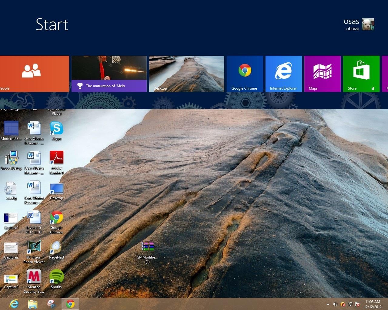 How to Get the Windows 8 Desktop and Start Screen (Or Taskbar and Start Screen) on the Same Display