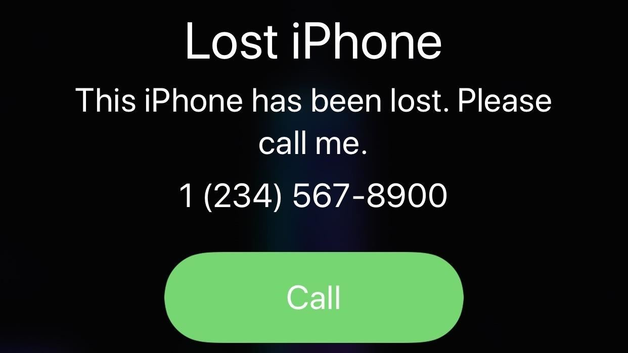 Get Your Missing iPhone Back by Remotely Setting a Message & Contact Info on Its Lock Screen