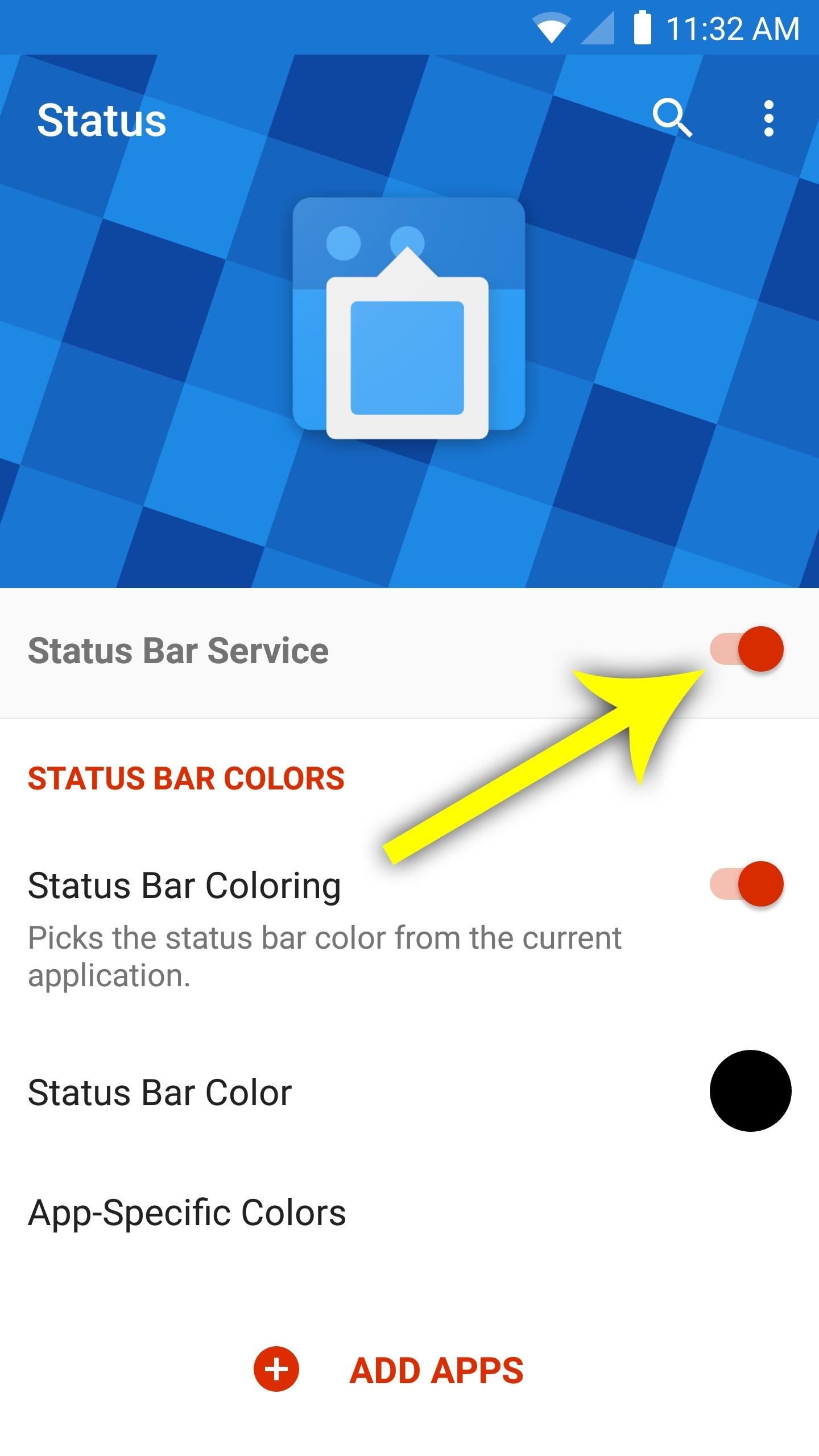 Give Your Status Bar Stock Android's Material Design Icons & Matching Colors