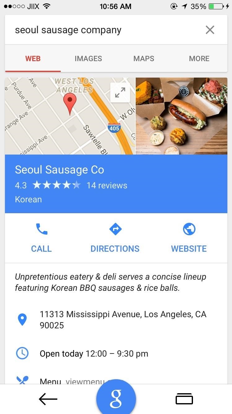 Google Search for iOS Updated with Material Design, In-App Maps, & More