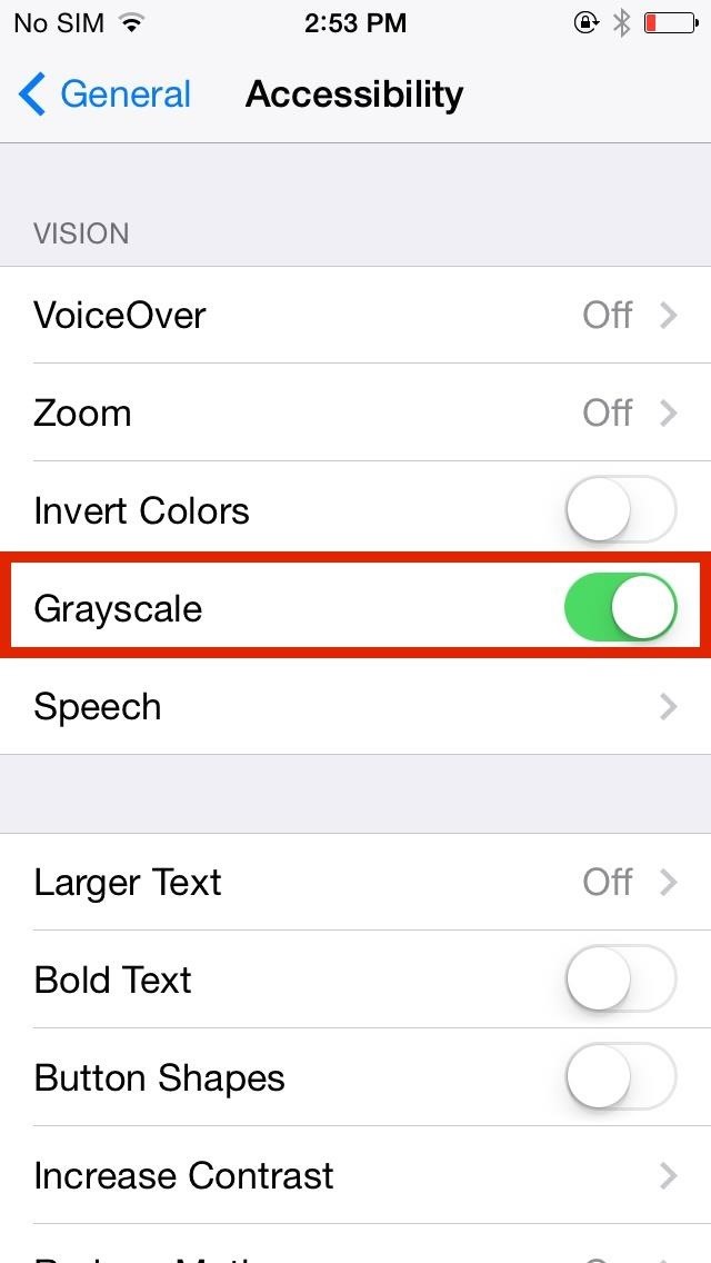 Grayscale Mode in iOS 8: Proof That the Next iPhone Will Sport an AMOLED Display?