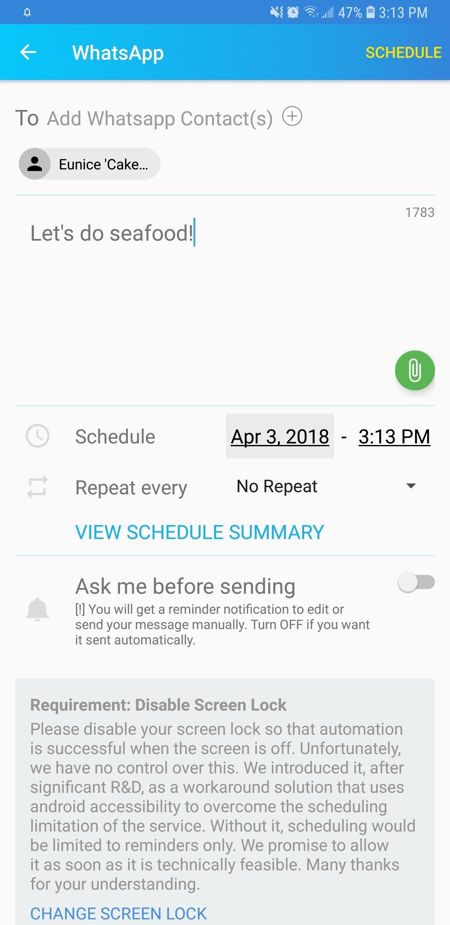 Hacking WhatsApp: How to Schedule Messages to Send Automatically